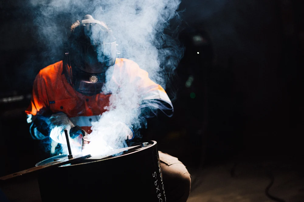 Welding at Baxter’s Auckland workshop